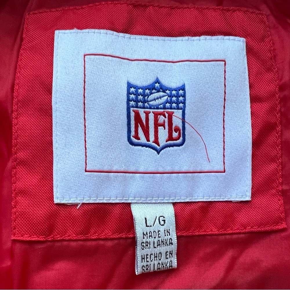 NFL Red and Black Kansas City Chiefs Windbreaker Jacket Vintage - Picture 6 of 7